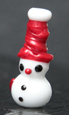 Lampwork Schneemann Kette